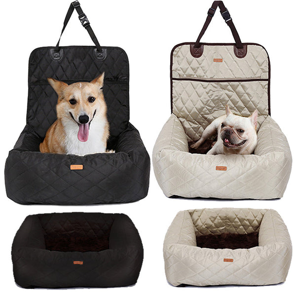 2 In 1 Pet Carrier Folding Car Seat, Bed