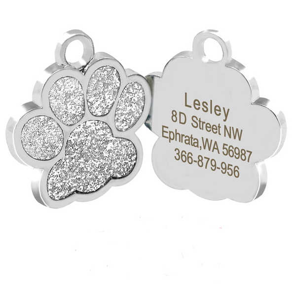 Customized Paws Shape ID Tag