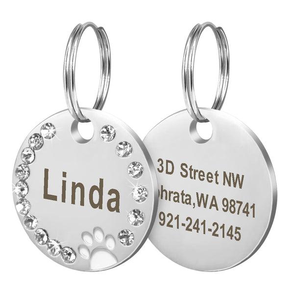 Customizable Round Shape ID Tag