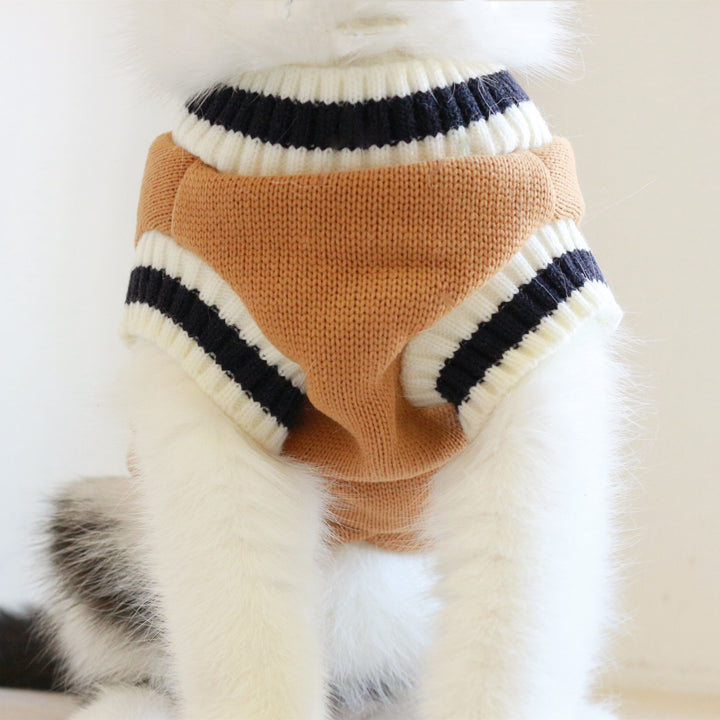 American College Style Cat Sweater