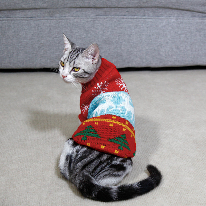 Dog and Cat Christmas Sweater