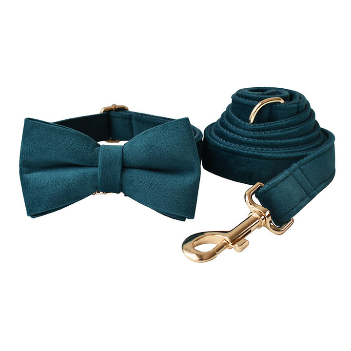 Elegant Navy Pet Harness Leash Set