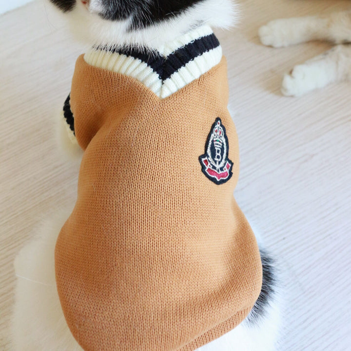 American College Style Cat Sweater