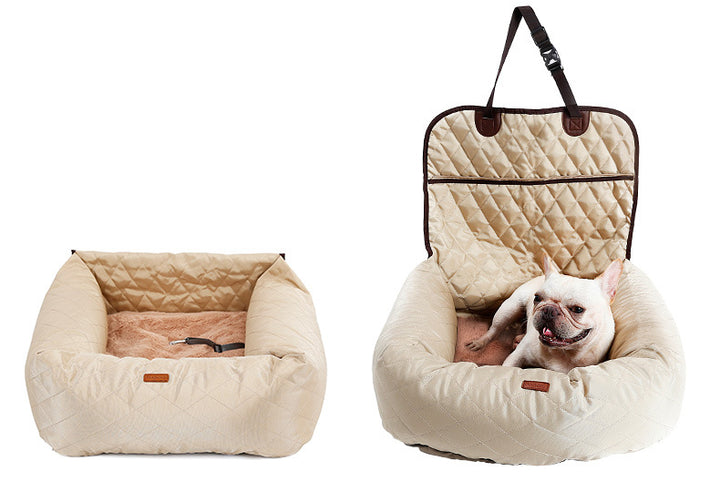 2 In 1 Pet Carrier Folding Car Seat, Bed